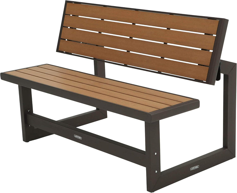 Convertible Garden Bench to Picnic Table Outdoor Seat 140cm