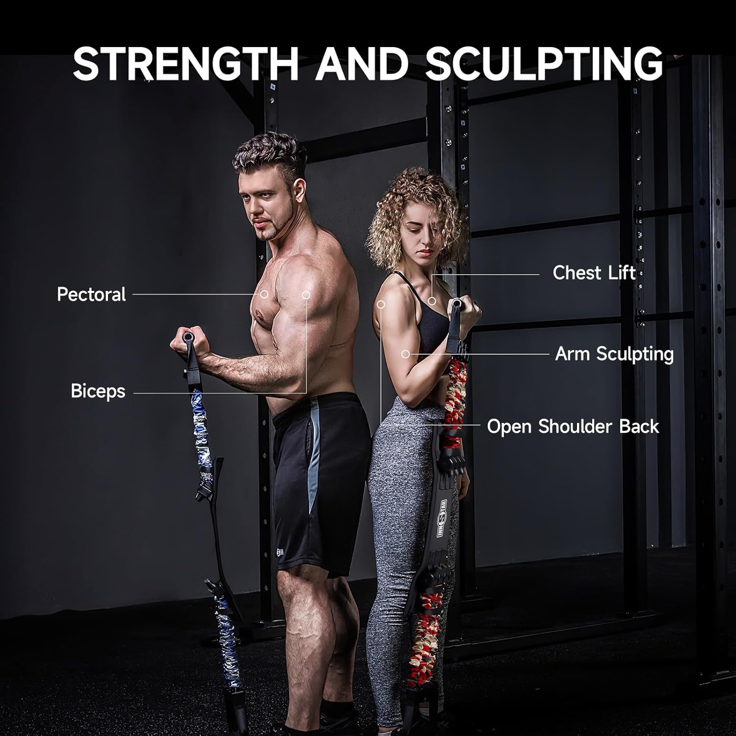 Adjustable Bench Press Resistance Bands Push Up Trainer