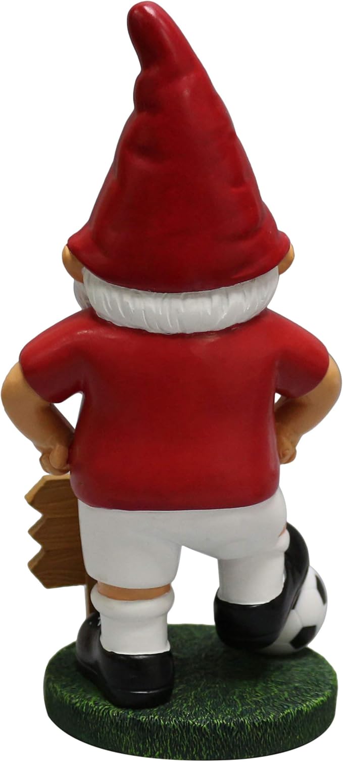 Football Fan Gnome Statue Keep Off Pitch Garden Ornament Decor