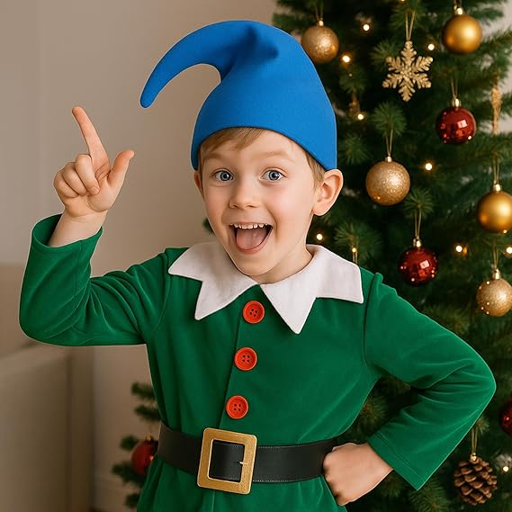 2 Pack Christmas Gnome Hats Santa Costume Party Cosplay Accessories