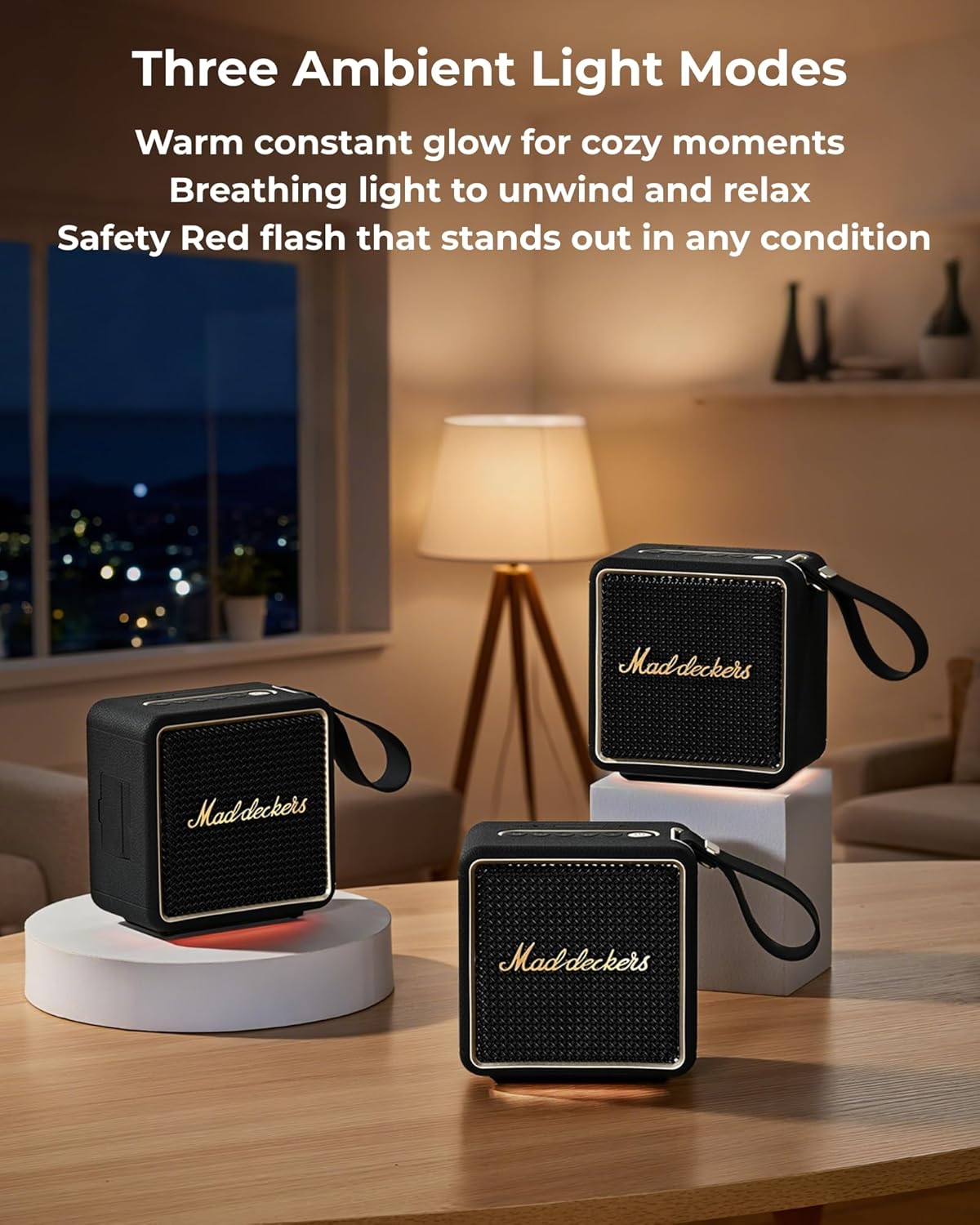 40W Portable Bluetooth Speaker IPX7 Waterproof RGB 17H Bass