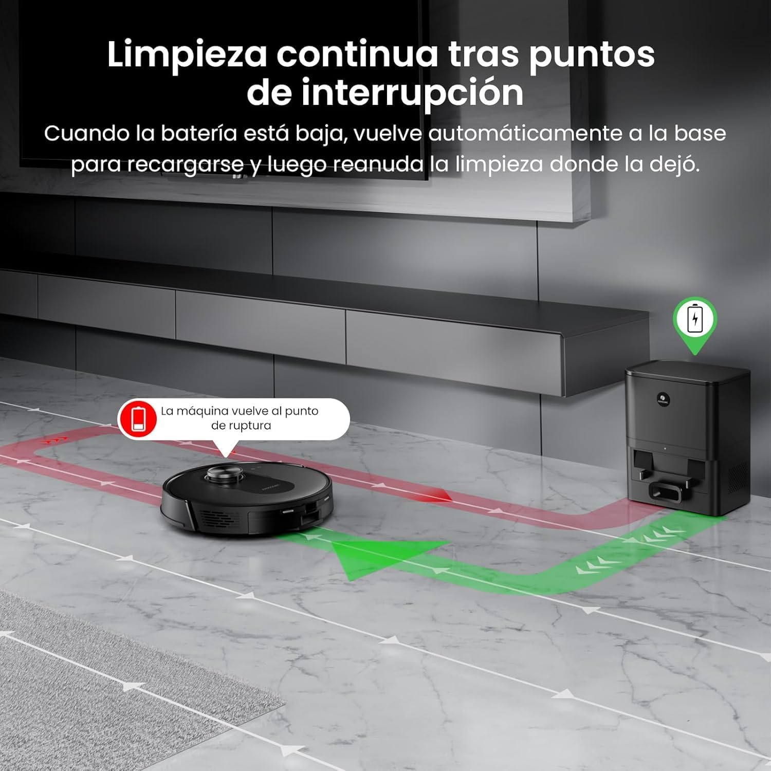 Robot Vacuum Mop 8000Pa Self Empty LiDAR 200Min Pet Hair