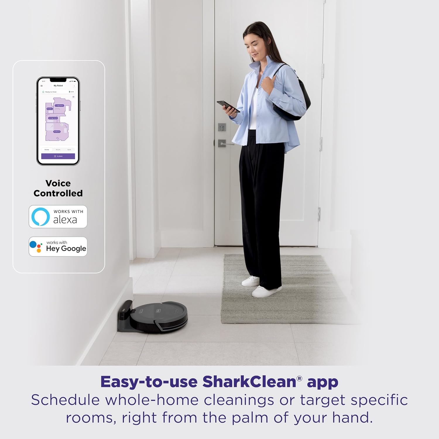 Robot Vacuum LiDAR Mapping Self Cleaning Brushroll Pet Hair Clean