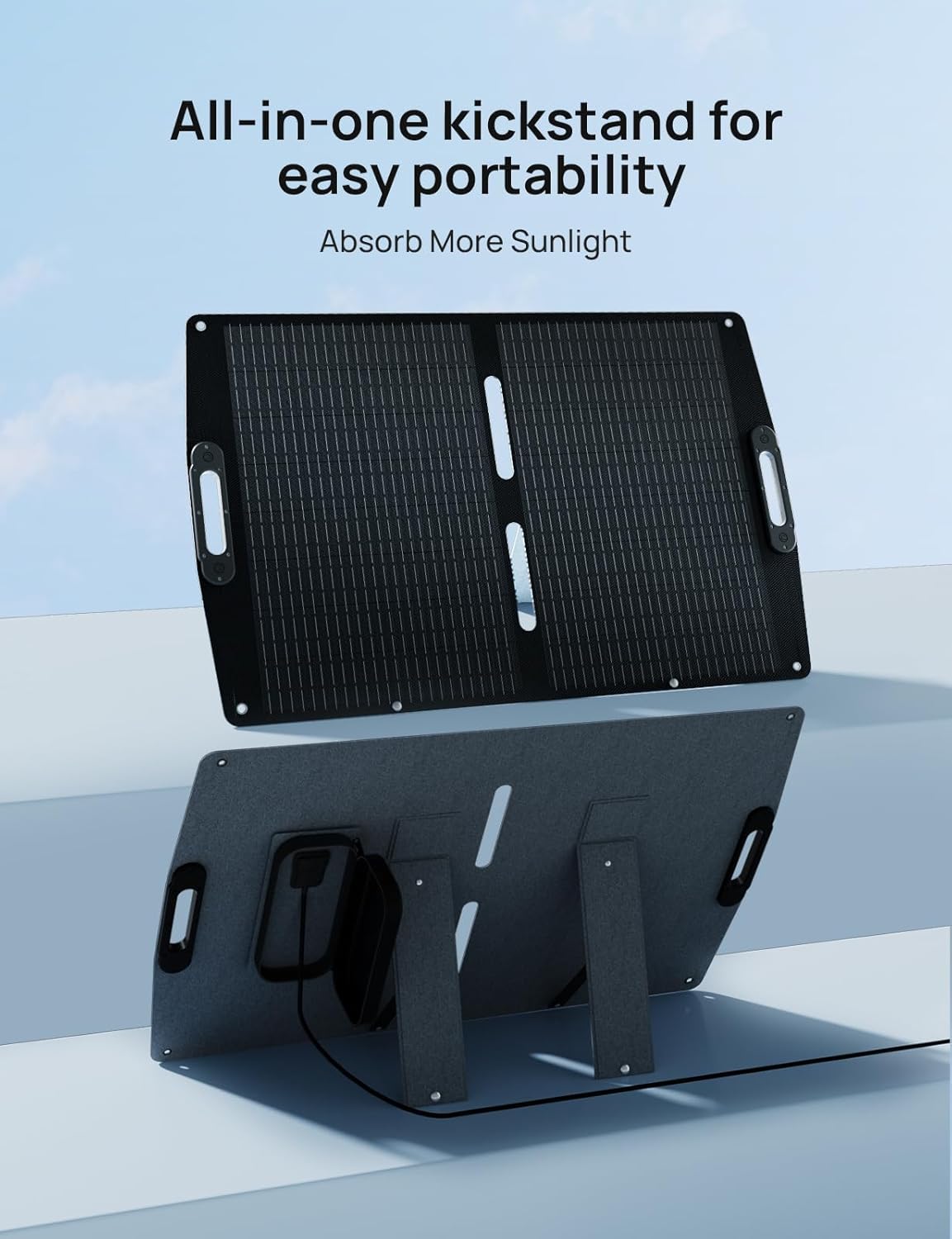 100W Foldable Solar Panel 12V Portable Charger RV Camping