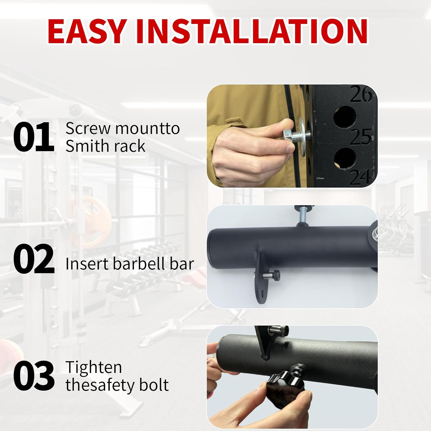 Wall Mount Landmine Attachment V Bar Row Handle Olympic Bar