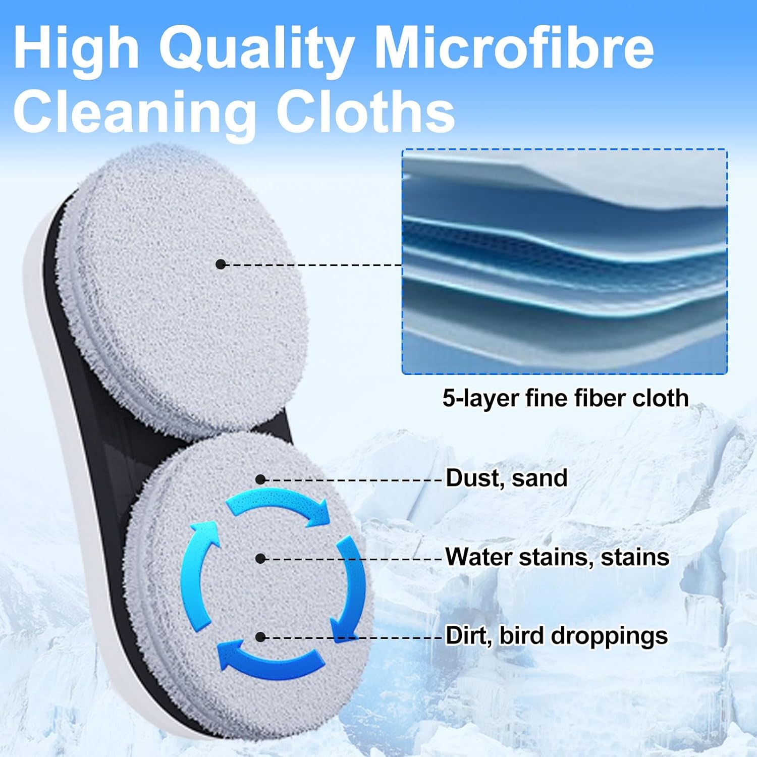 Window Cleaning Robot 5600Pa Smart Auto Cleaner AI Navigation 3 Modes