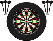 Dart Board Home Set Cabinet or Surround 2 Darts Steel Tip Kit