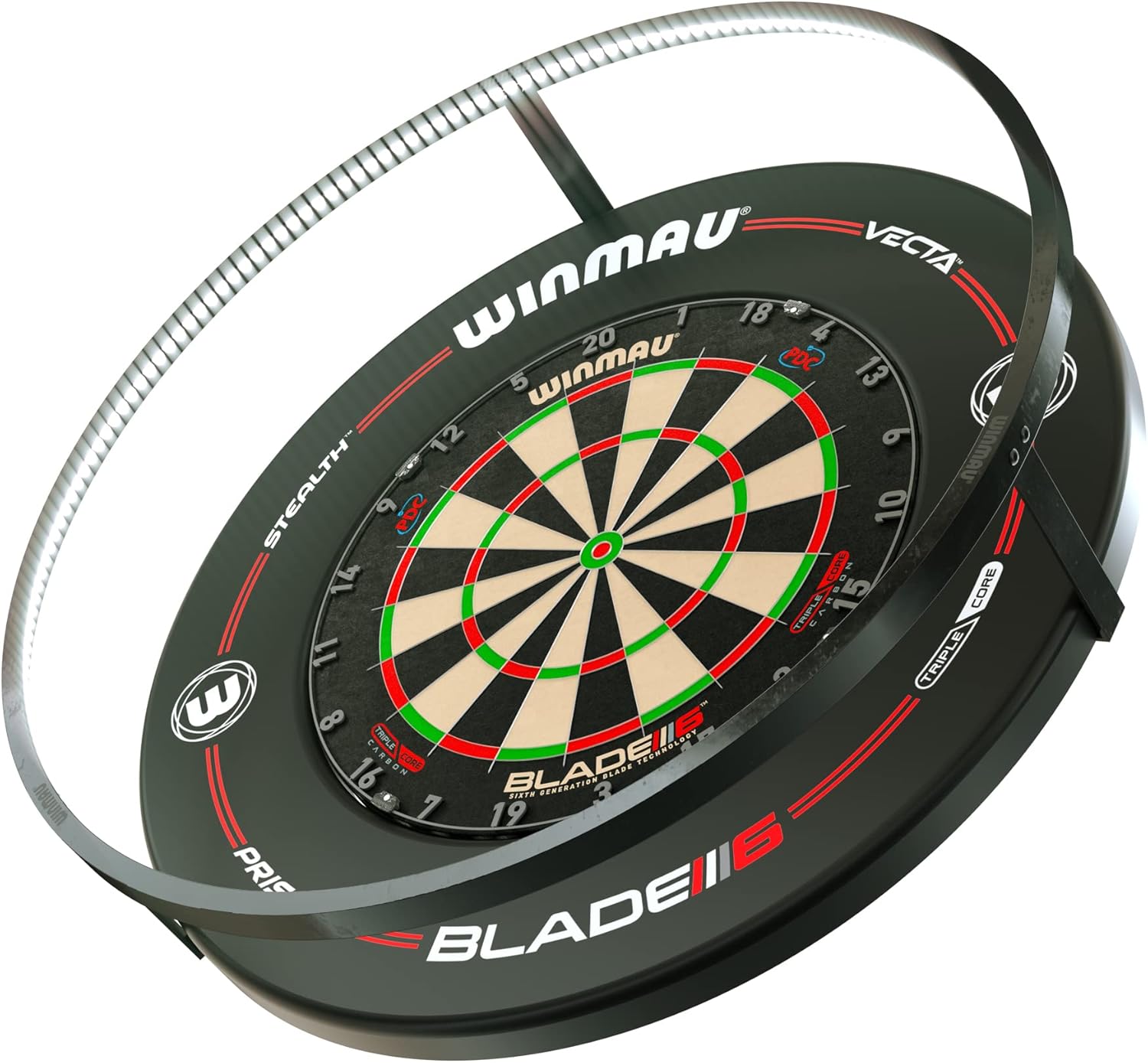 360 Dart Board LED Light Surround Ring Shadow Free Aluminium