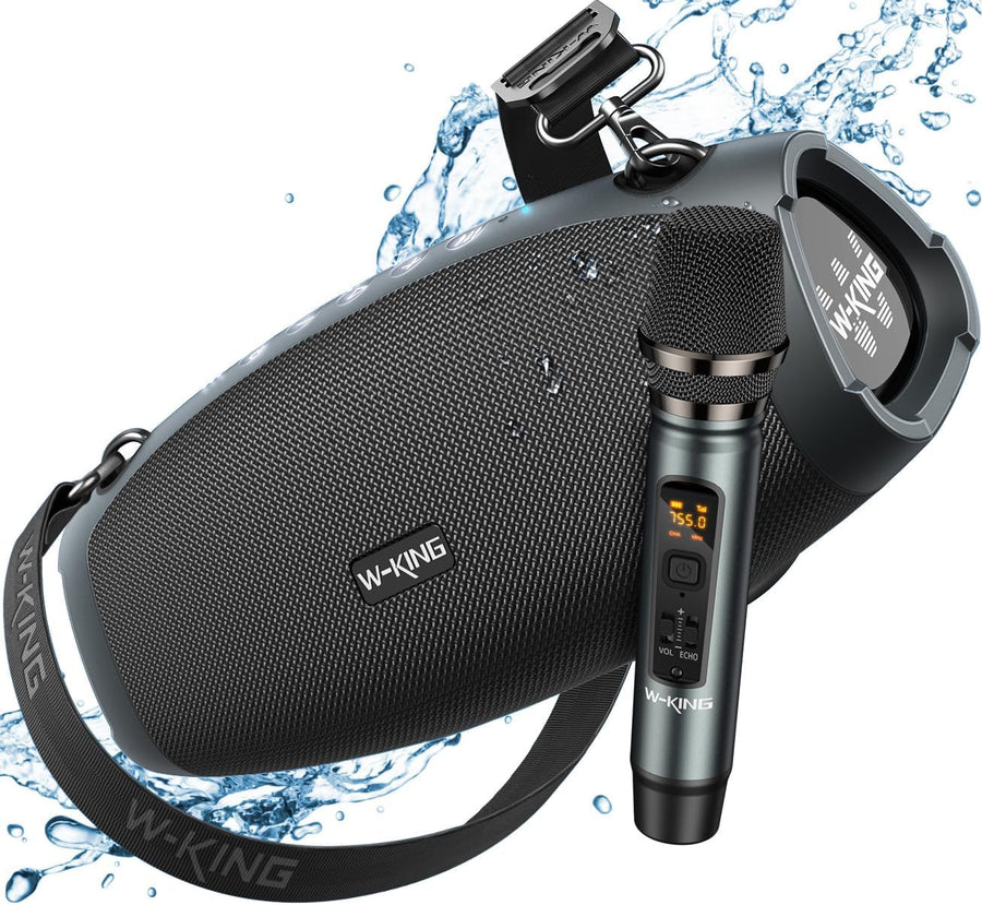 Bluetooth Party Speaker 120W Waterproof Bass Mic 42H Playtime