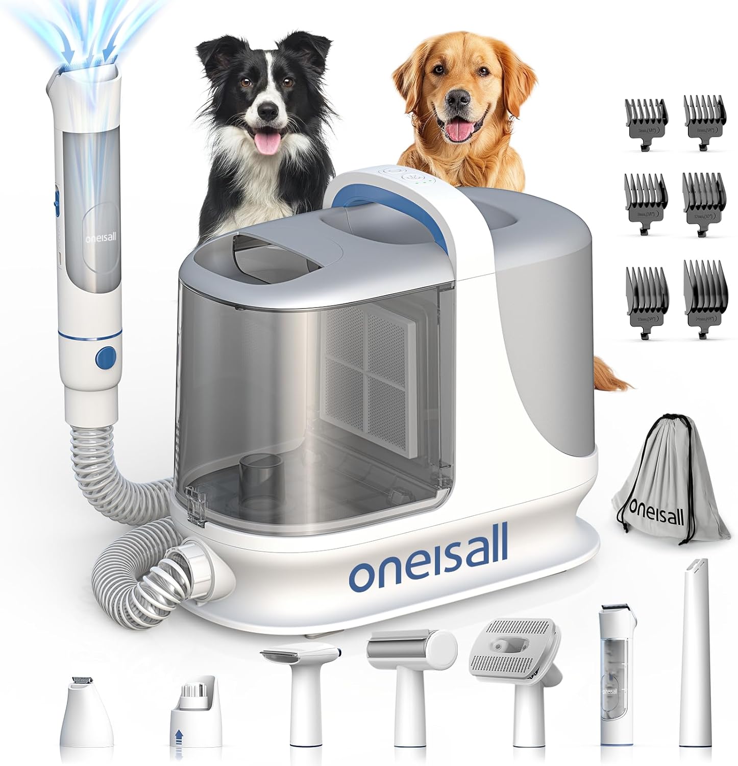 Pet Grooming Vacuum 13000Pa 3L Dog Clipper Kit Low Noise