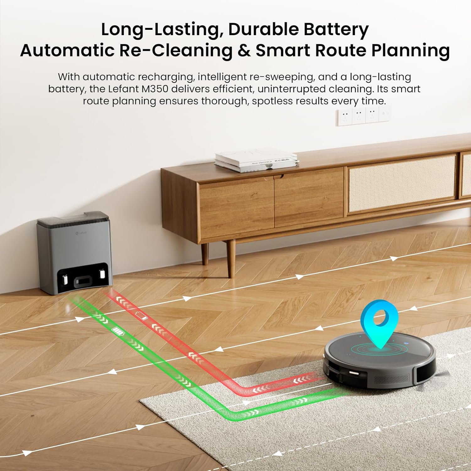 Robot Vacuum Mop 6000Pa Self Empty 75 Days Slim LiDAR WiFi
