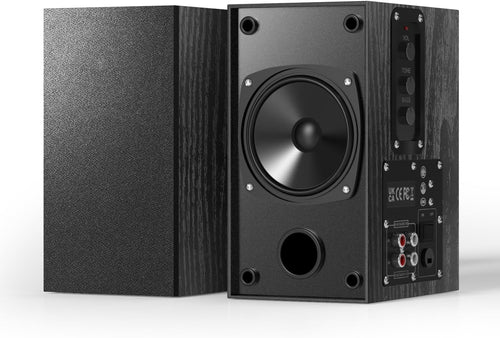 Active Bookshelf Speakers 60W Stereo 4in Woofer PC TV RCA