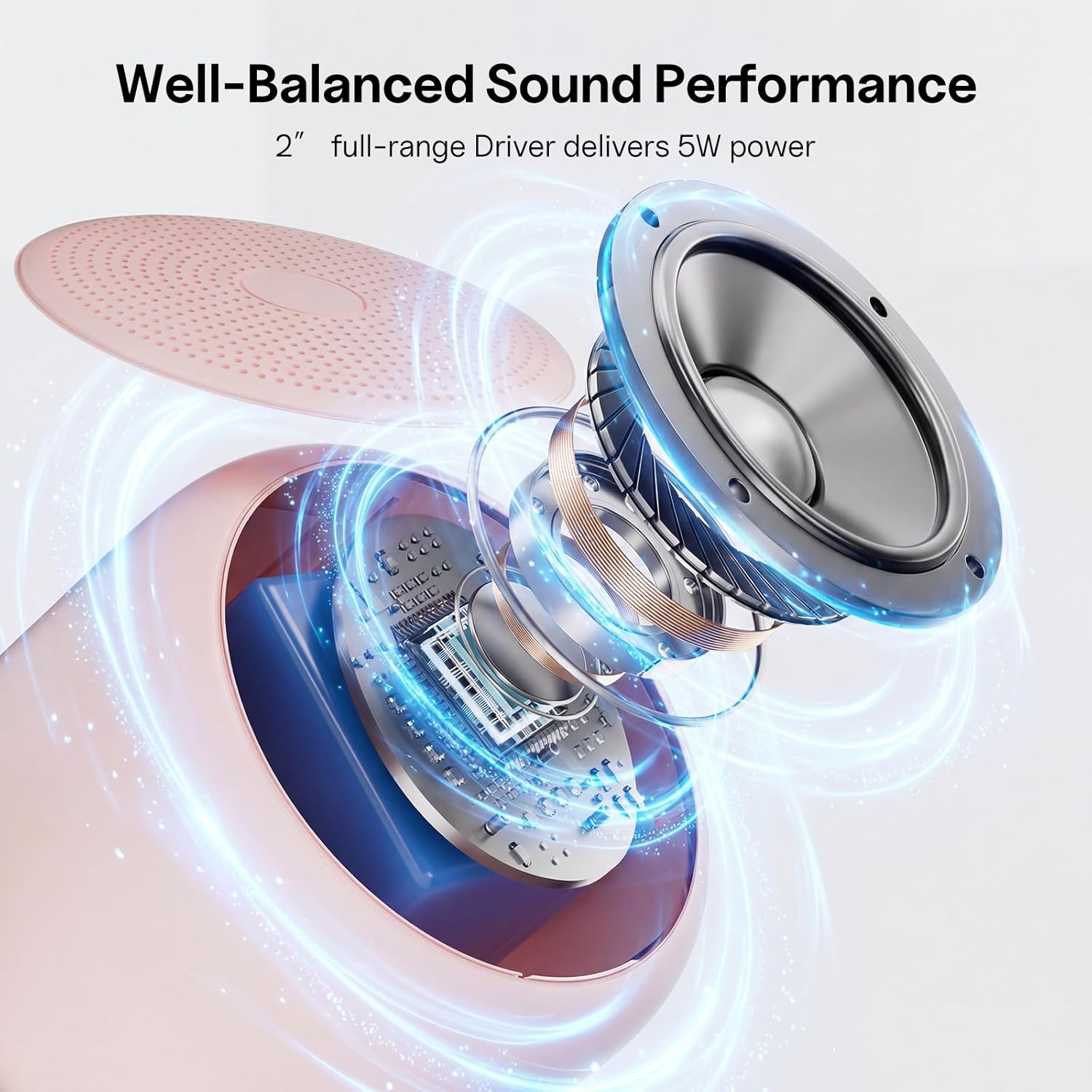 Mini Bluetooth Speaker Waterproof Portable 20H Playtime Strap
