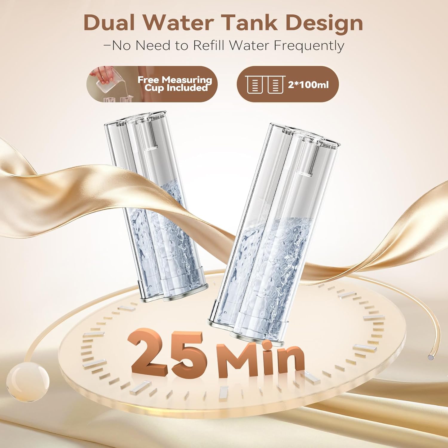 Travel Clothes Steamer 2 in 1 Dual Tank 1300W 4 Modes Fast