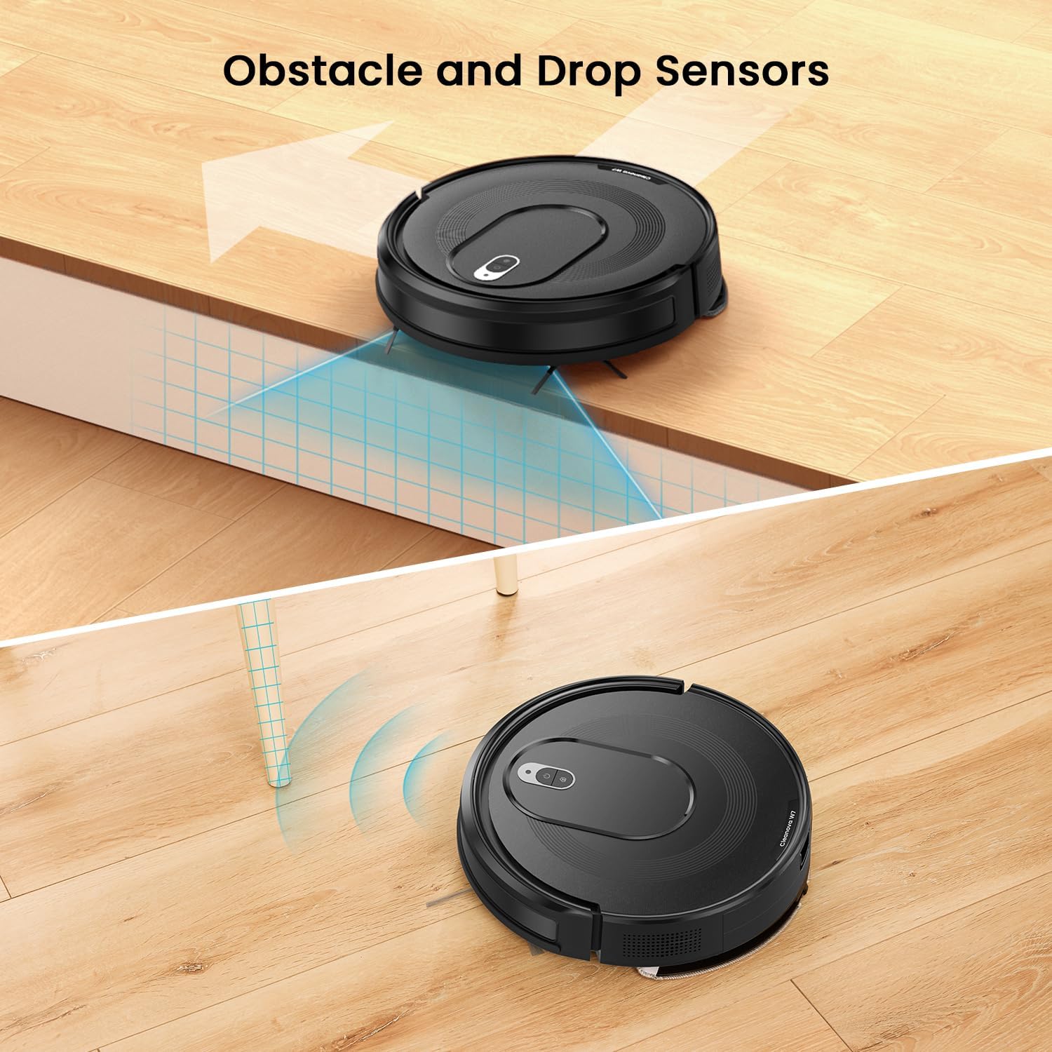 Robot Vacuum Mop 4500Pa WiFi App Alexa Slim Quiet Pet Hair