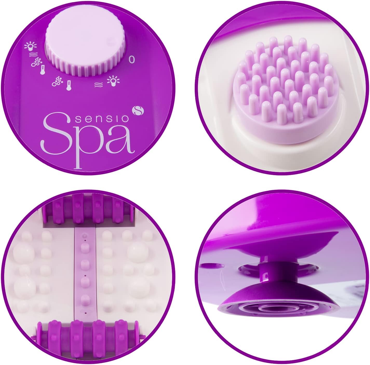 Heated Foot Spa Massager Bubble Bath Rollers Pedicure Set