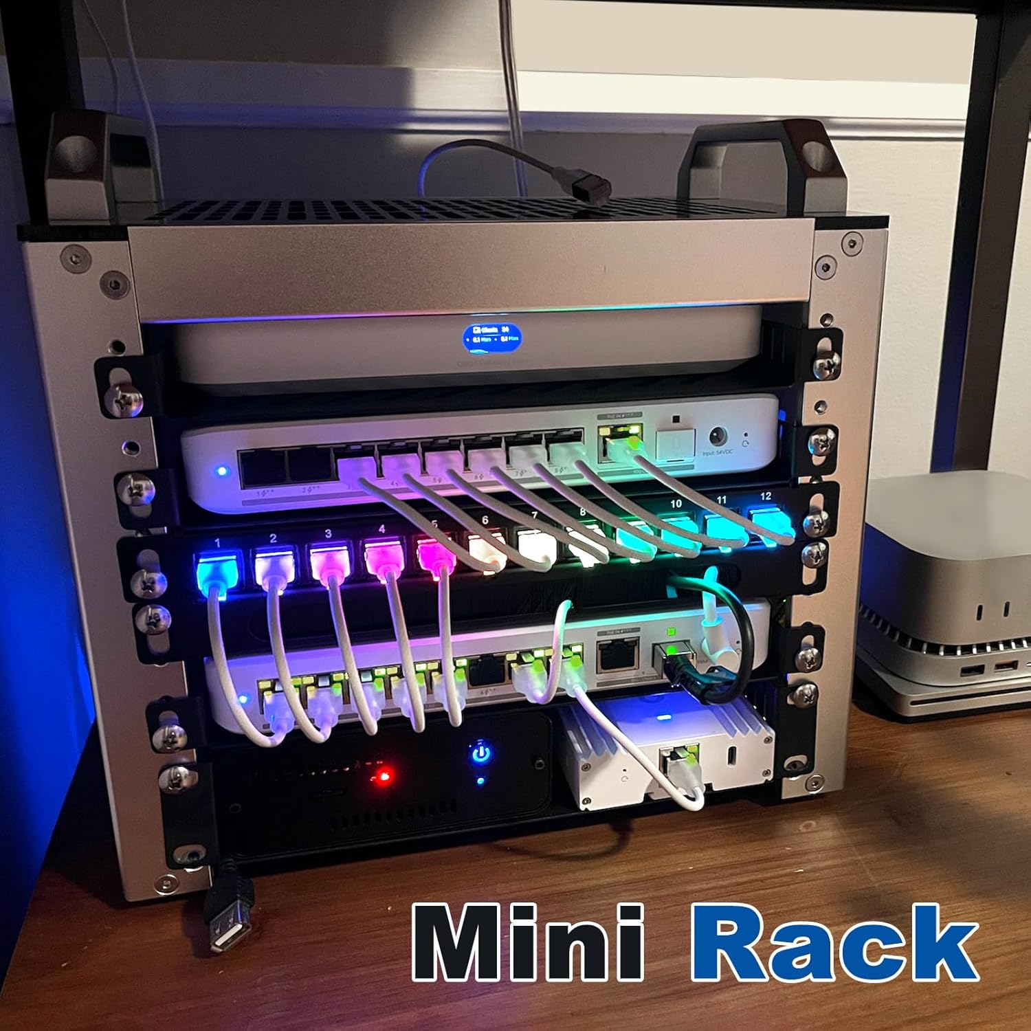 10in 4U Mini Server Rack Cabinet Desktop AV NAS