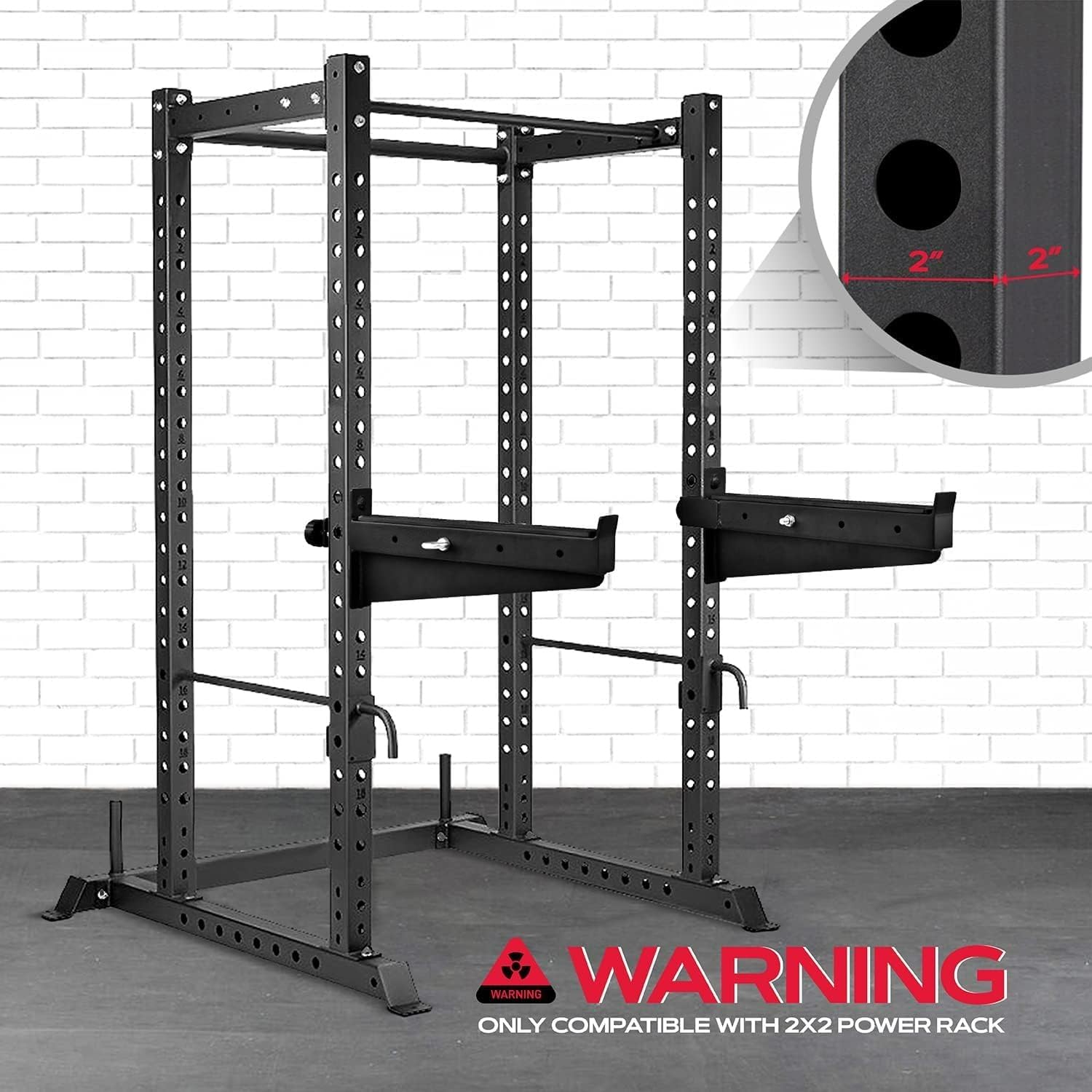 Power Rack Safety Spotter Arms Heavy Duty Barbell Catch Pair
