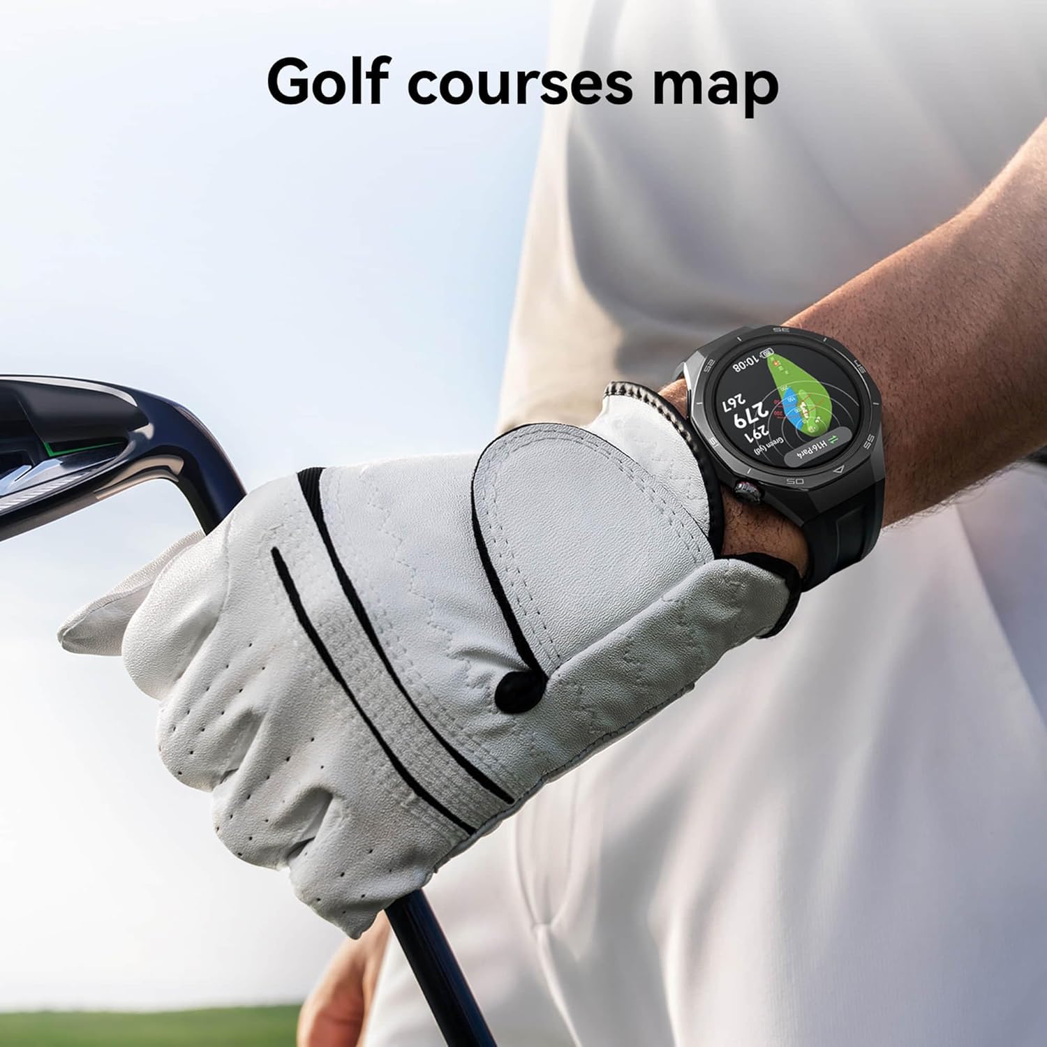 Titanium GPS Smart Watch ECG Golf 14 Day Battery