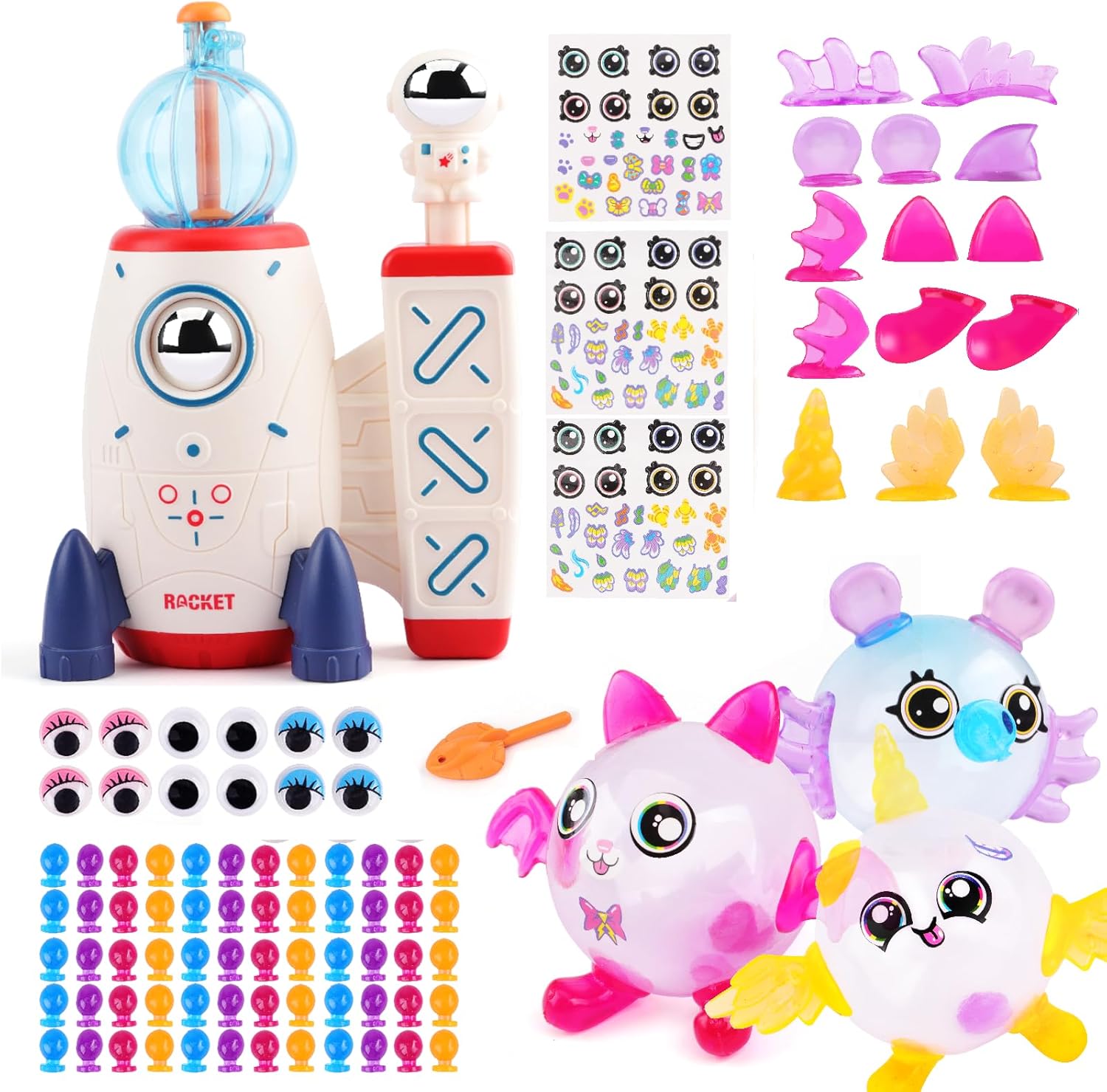 DIY Magic Sticky Balloon Kit 195pcs Nano Tape Craft Set Kids