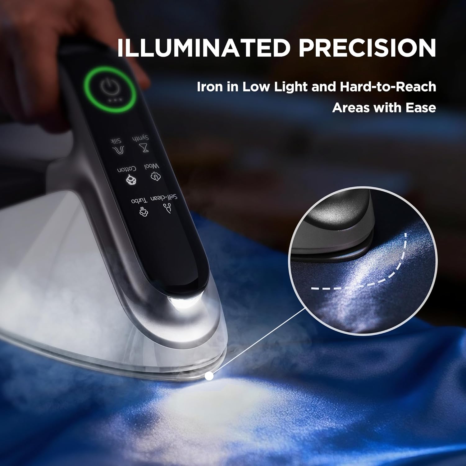 Turbo Steam Iron 2400W Diamond Ceramic Soleplate 200g Boost