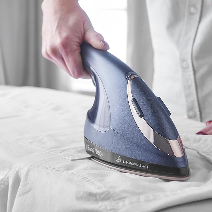 2 in 1 Handheld Clothes Steamer Iron Fast Heat Ceramic Soleplate