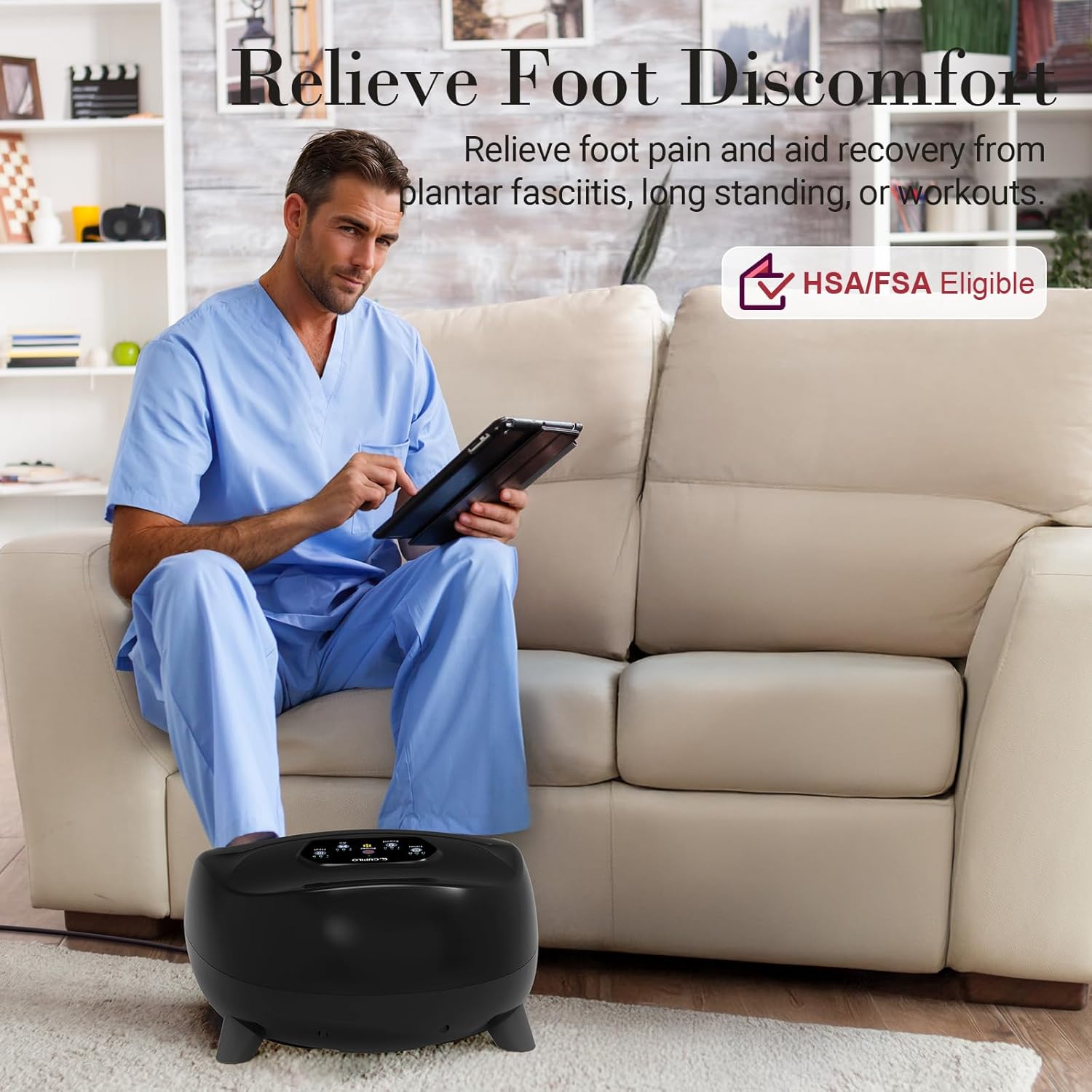 Shiatsu Foot Massager Remote Control Kneading Compression