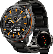 Rugged GPS Smart Watch AMOLED Metal Strap 170 Sport