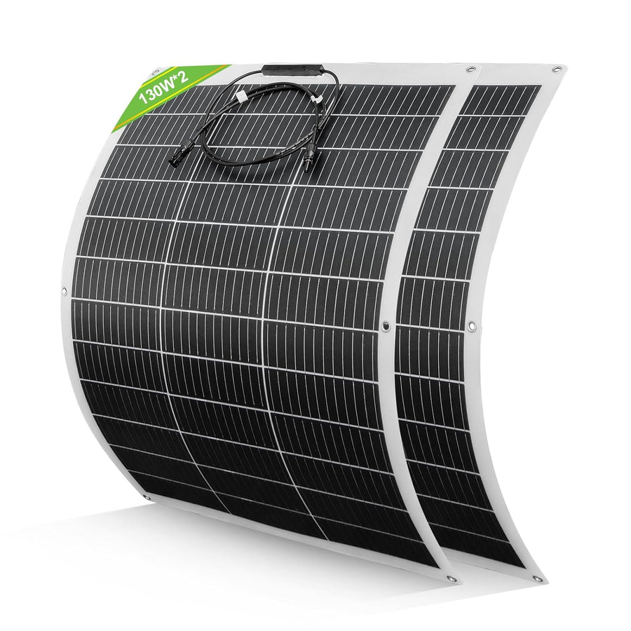 260W Flexible Solar Panel 12V Waterproof RV Boat Roof