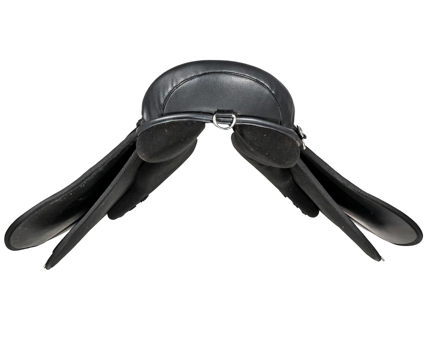 Black Treeless Horse Saddle 16 Inch Lightweight Comfort