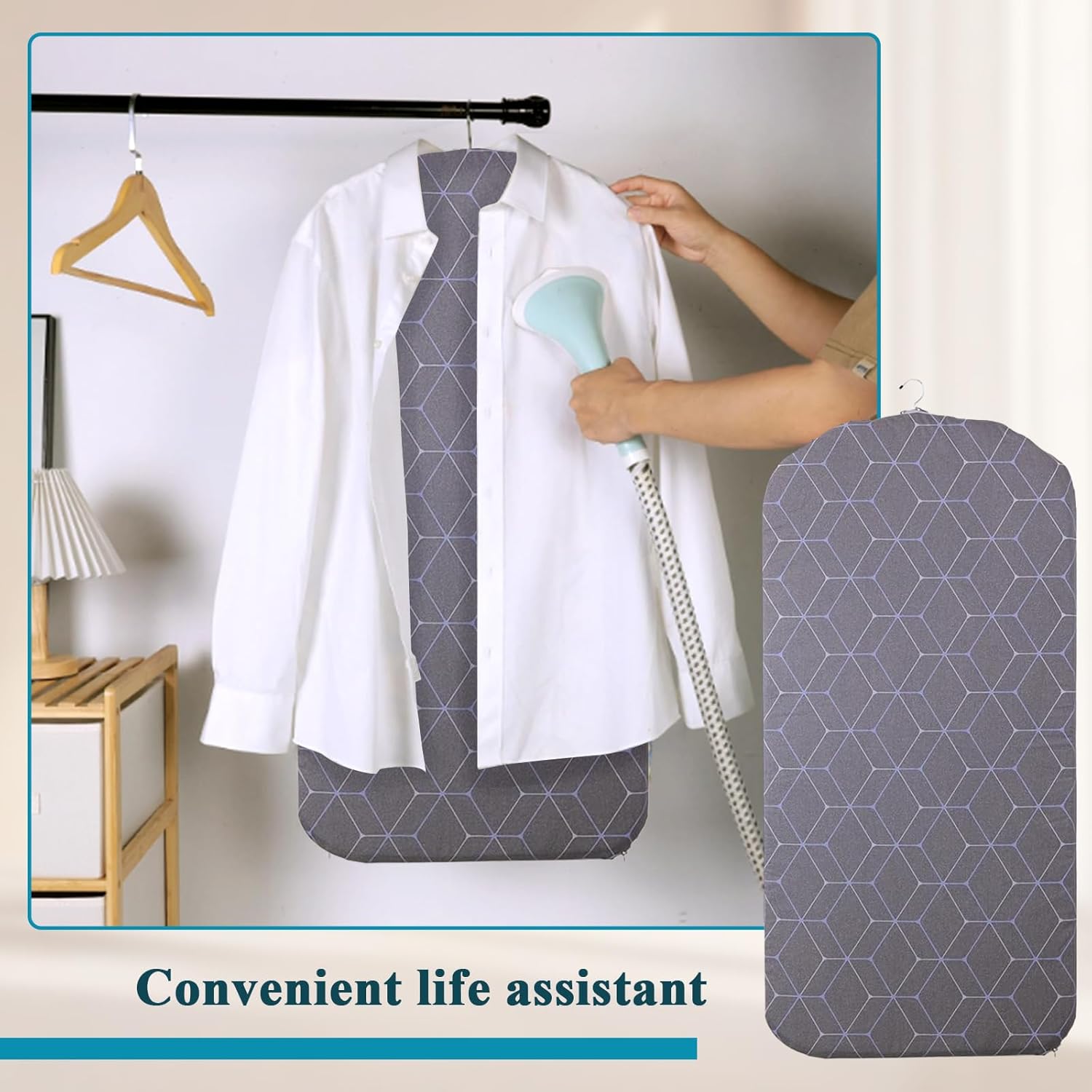 Hanging Garment Steamer Board 35x17 Foldable Ironing Pad