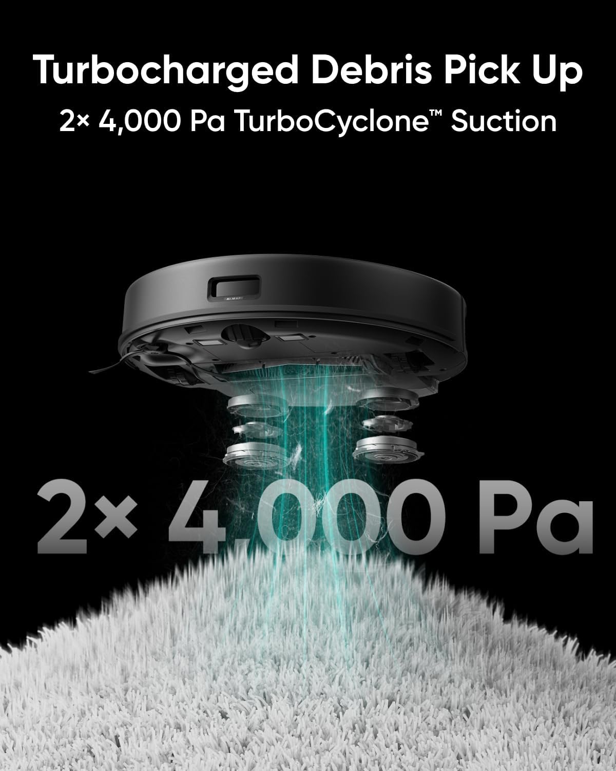 Robot Vacuum Mop Self Empty 8000Pa Twin Turbine Pet Hair