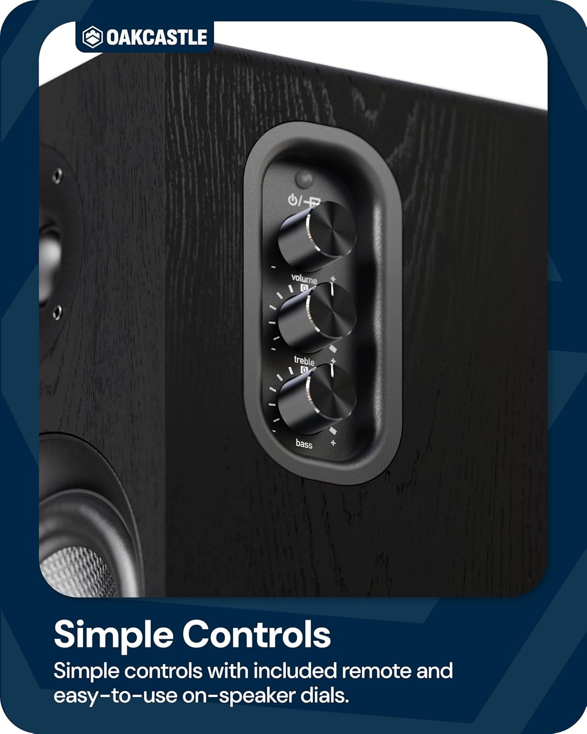 Bookshelf Speakers 60W Bluetooth 5.4 HDMI ARC Optical USB