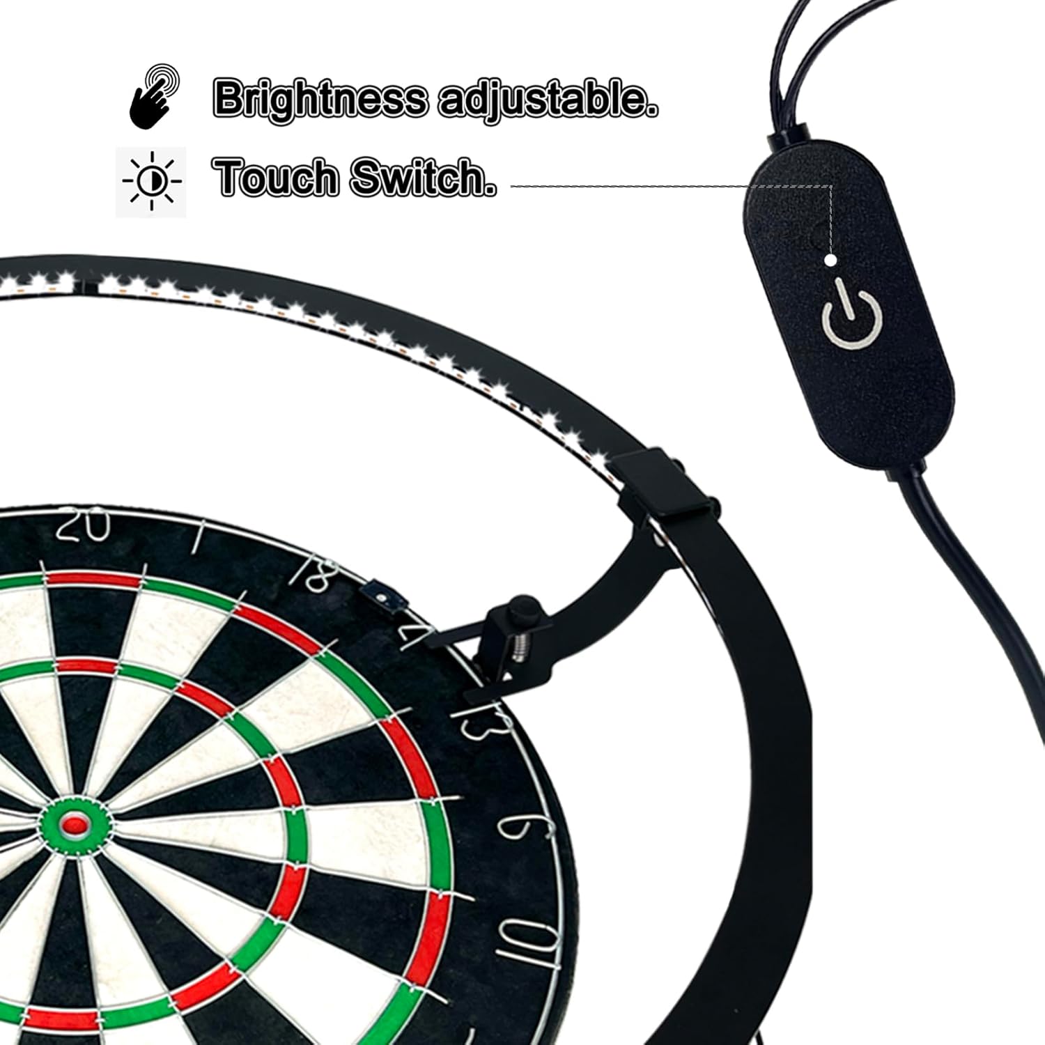 Dart Board LED Light 260 Degree Adjustable Brightness Pro Setup