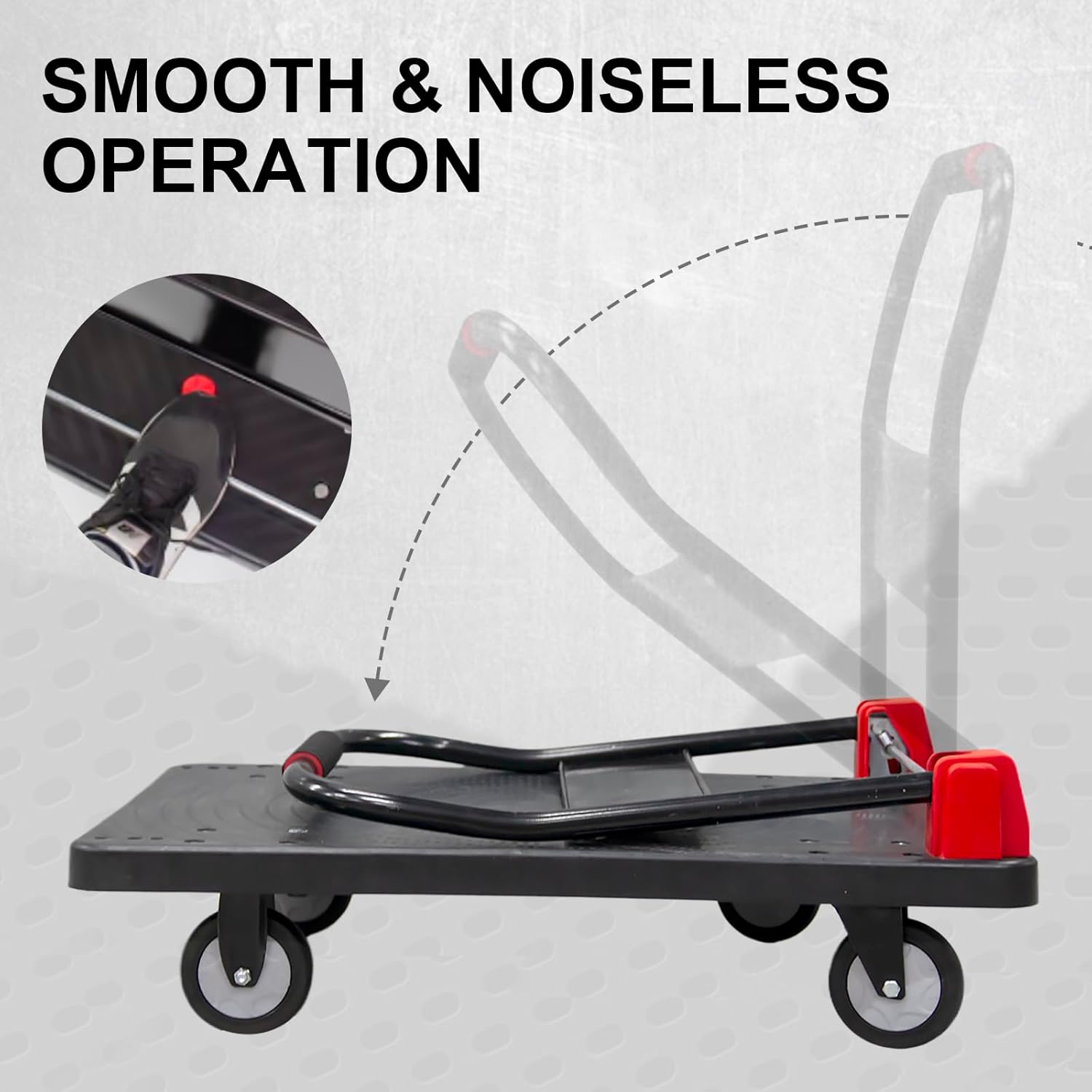 Heavy Duty Folding Platform Trolley 400KG Push Cart