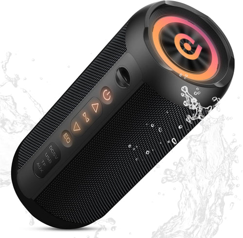 Portable Bluetooth Speaker 25W Waterproof IPX7 24H RGB TWS