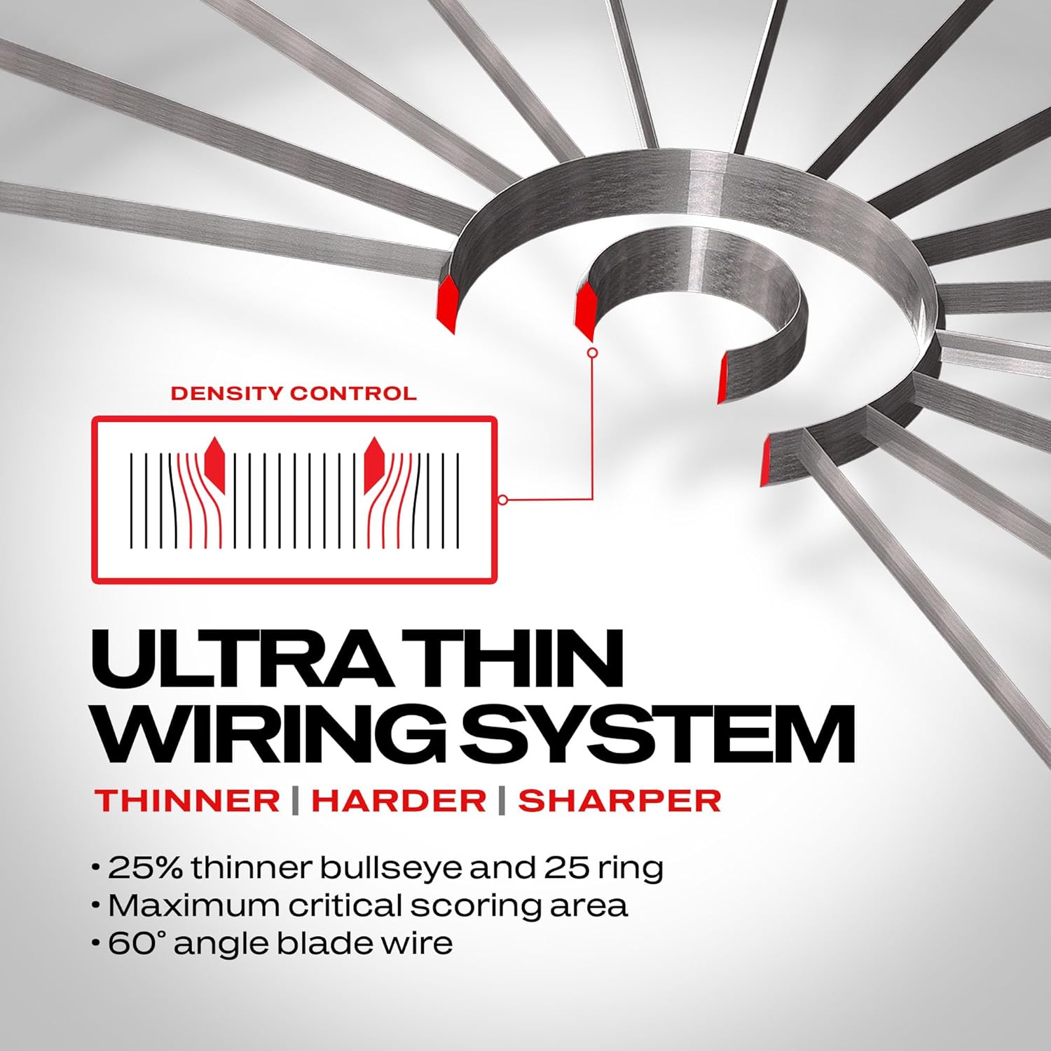 Tournament Dart Board Sisal Ultra Thin Wire Pro Level High Accuracy