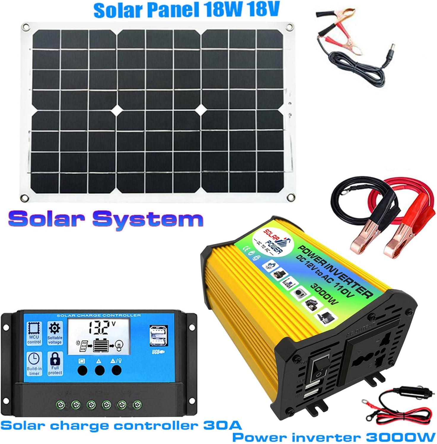 3000W RV Solar Panel Kit Off Grid System With Smart Controller
