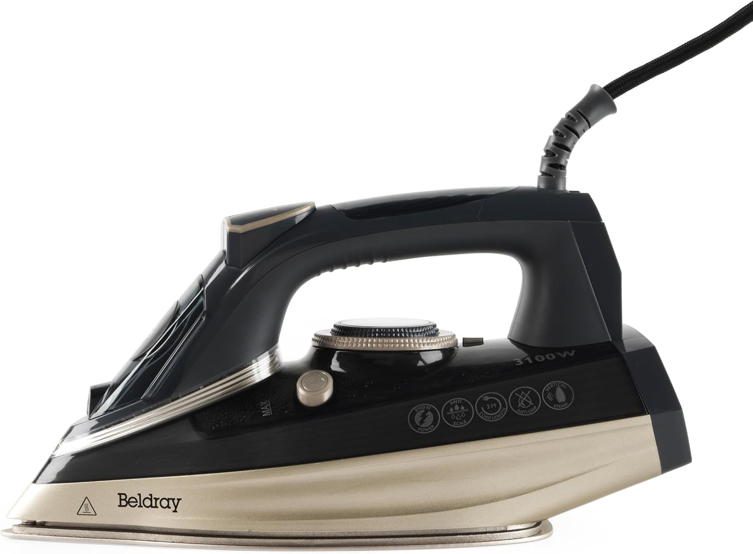 3100W Steam Iron Ceramic Soleplate 300ml Tank 200g Steam Boost