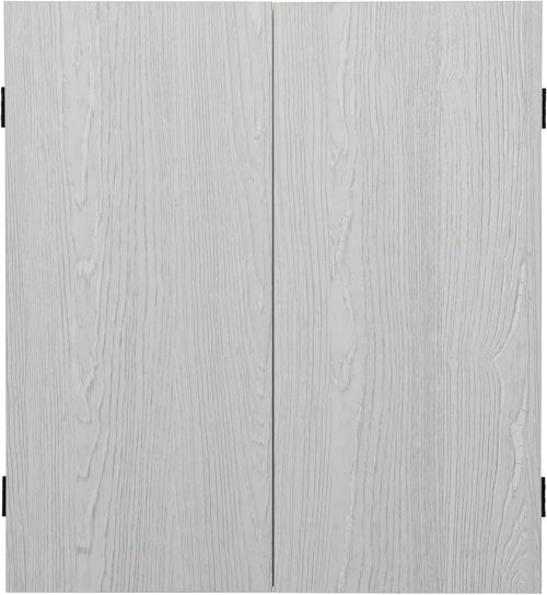 Grey Dartboard Cabinet Wood Lockable Scoreboards Compact Case