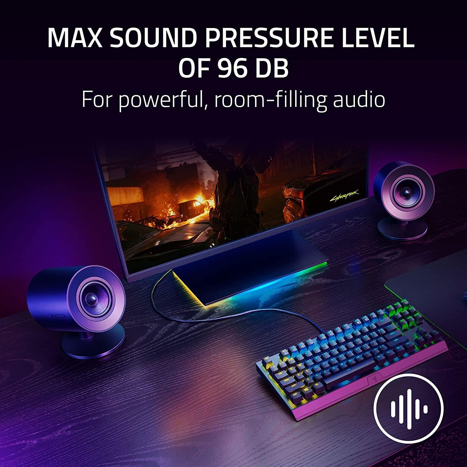 Gaming PC Speakers 69W THX Spatial Audio USB Stereo Desktop