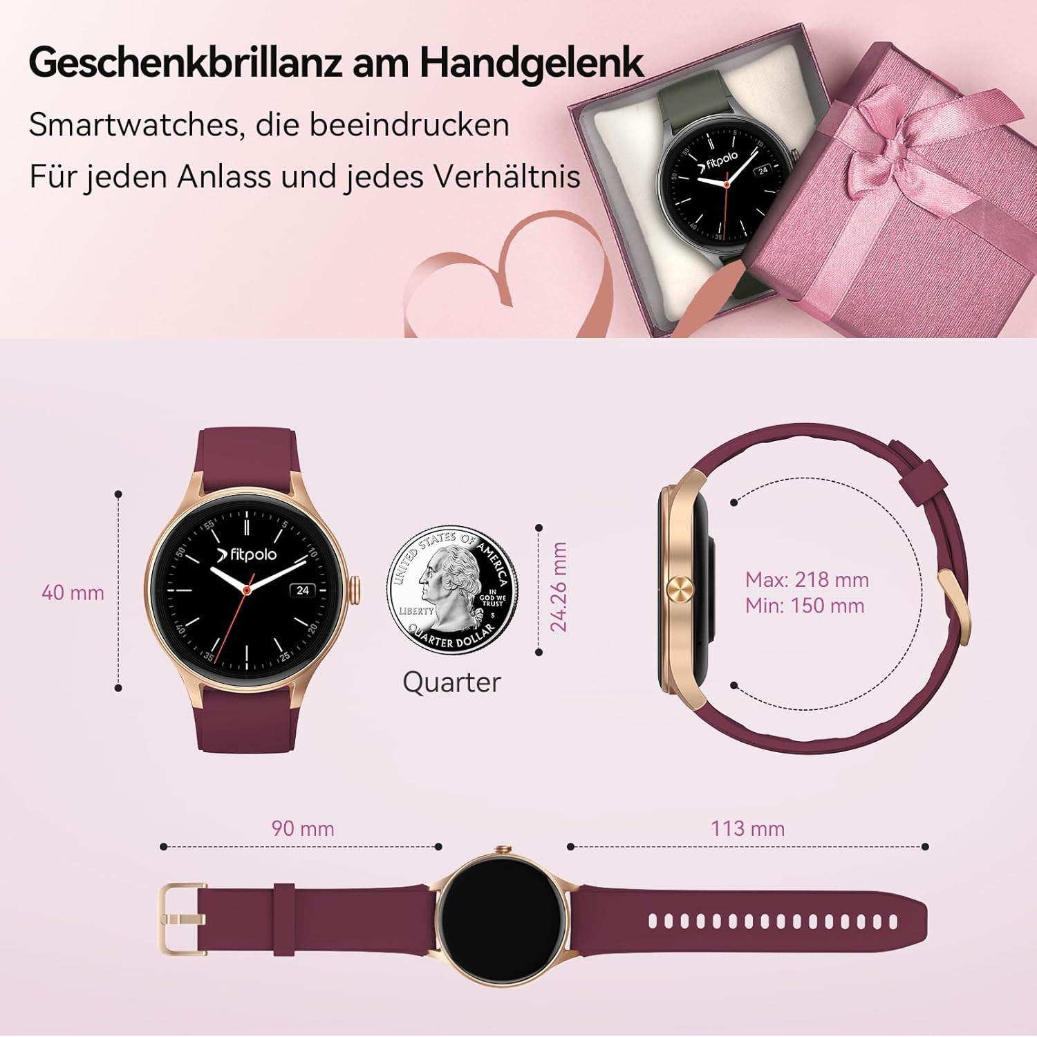 Women AMOLED Smart Watch Call 120 Sports Waterproof
