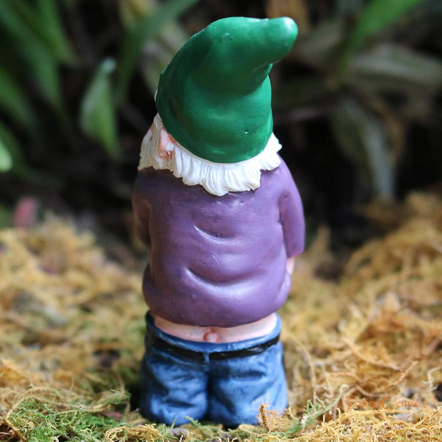 Funny Garden Gnome Statue Resin Outdoor Lawn Patio Decor