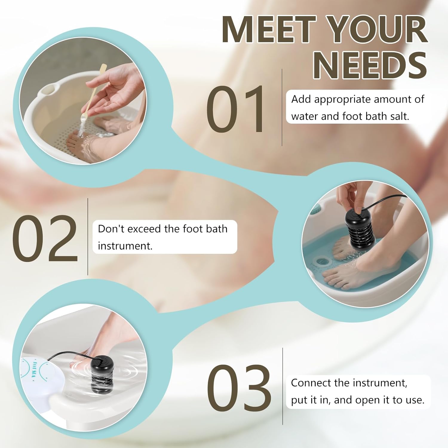 Ionic Foot Spa Detox Machine Portable Foot Bath Cleanse Device