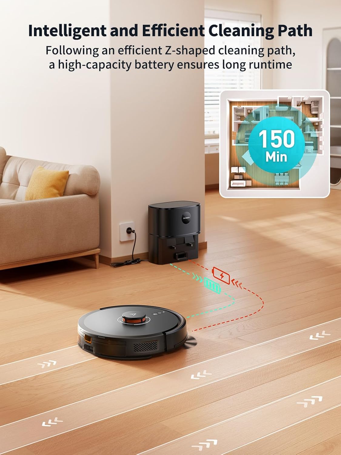 Self Empty Robot Vacuum Mop 8000Pa LiDAR Smart Cleaner