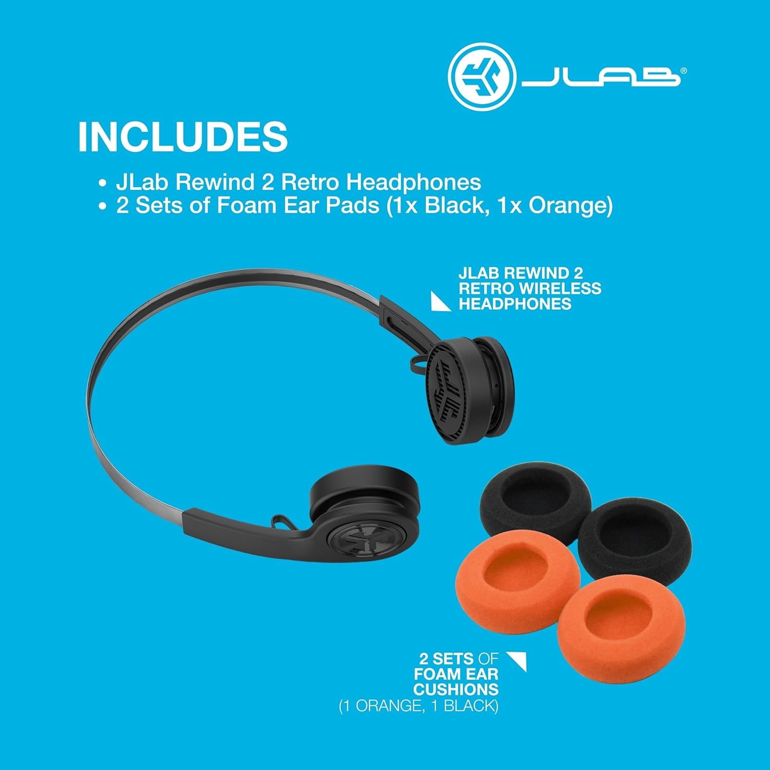 Retro Bluetooth Headphones 20H Playtime Lightweight Mic