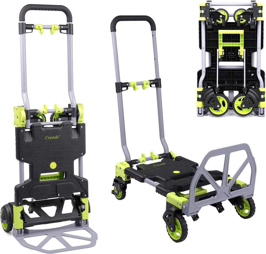 2 In 1 Folding Sack Truck Platform Trolley 120KG Heavy Duty