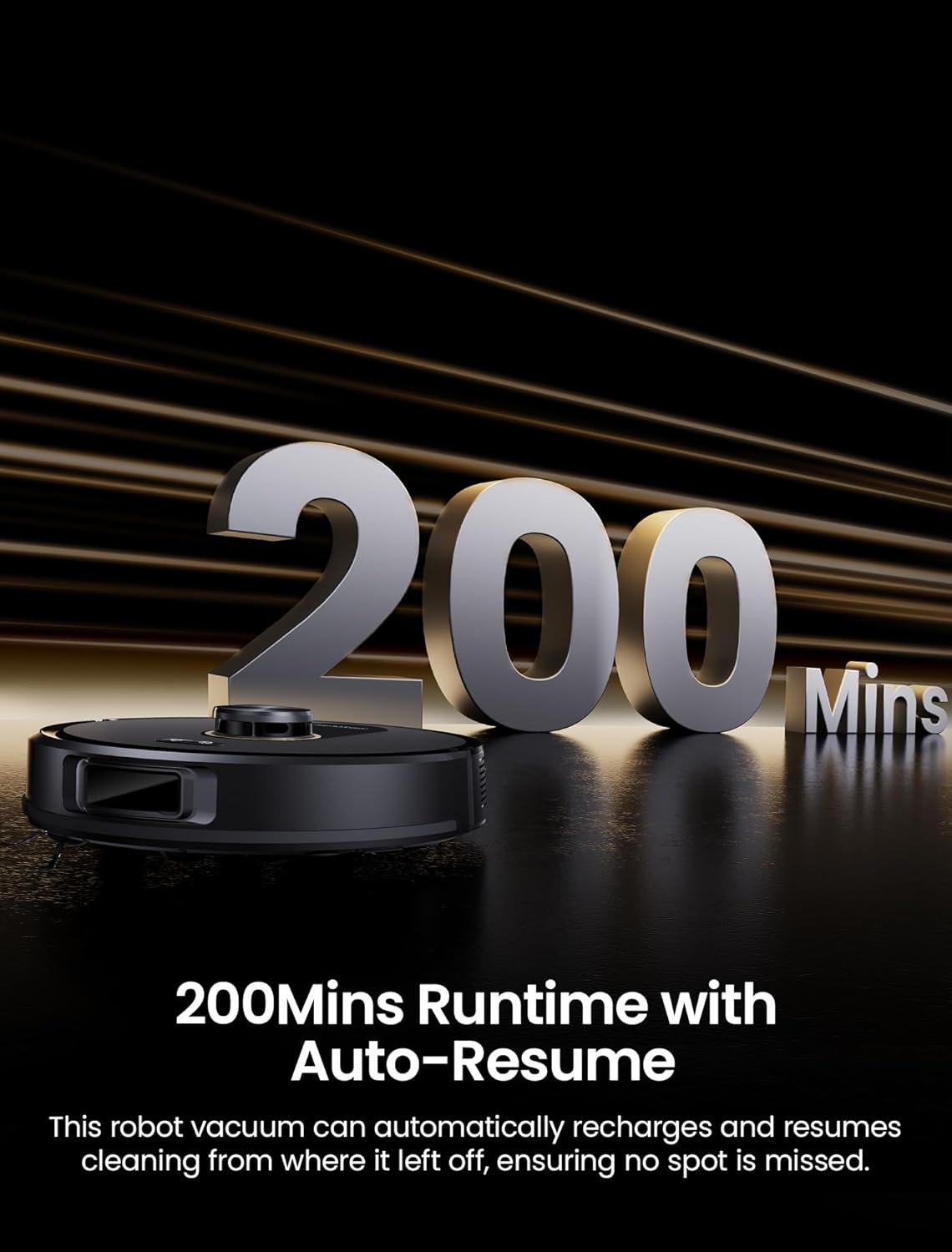 Robot Vacuum Mop 10000Pa Self Empty Bagless LiDAR 200Min