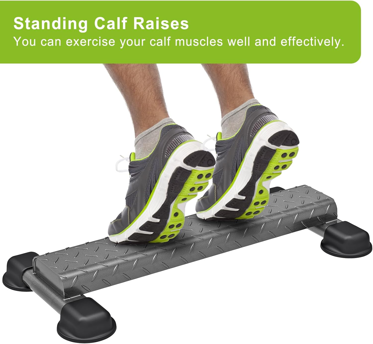 Calf Raise Block Steel Squat Wedge Non Slip Trainer 800lb