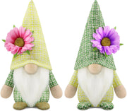 Spring Gnome Set of 2 Easter Flower Gonks Plush Home Decor